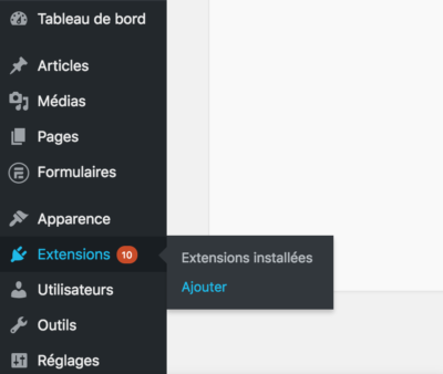 Ajouter une extension dans WordPress